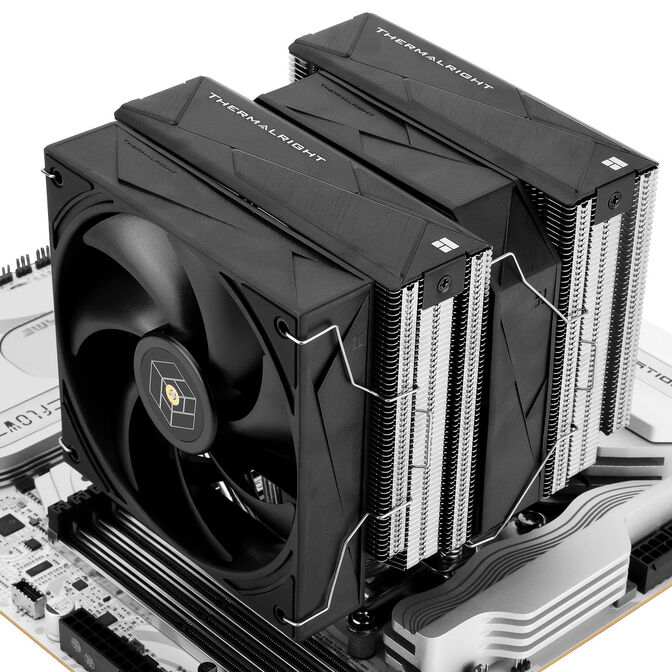 Thermalright Royal Pretor CPU Cooler, Dual Tower - 120mm and 130mm, black image number 7