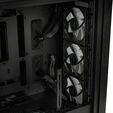 GSI SmartAssembly ARGB Mesh PC case, Mid Tower, E-ATX, RGB, Tempered Glass - black, 850W Gold power supply image number null