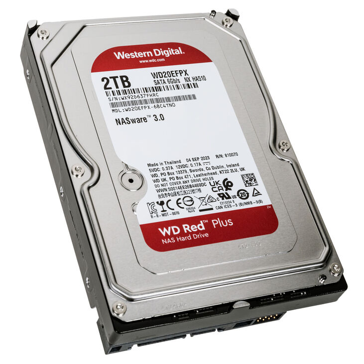 Western Digital Red Plus, SATA 6G, Intellipower - 3.5 inch, 2 TB image number 0