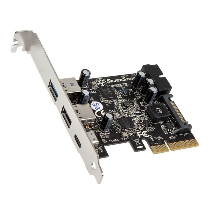 SilverStone SST-ECU05, 1x USB3.1 Typ-C + 2x USB3.0 + 2x intern USB3.0 - PCIe image number 0