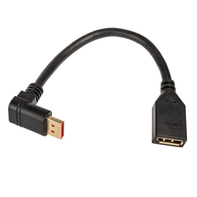 InLine DisplayPort Adapterkabel, 8K4K, nach unten gewinkelt - 0,15m image number 1
