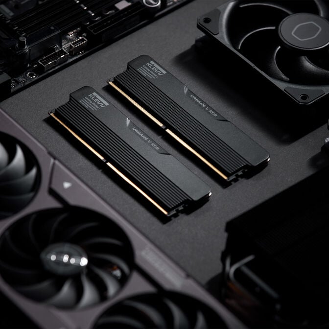 KLEVV URBANE V RGB DDR5-6000 RAM, CL28, XMP 3.0 & EXPO - 32 GB Dual-Kit, schwarz image number 13