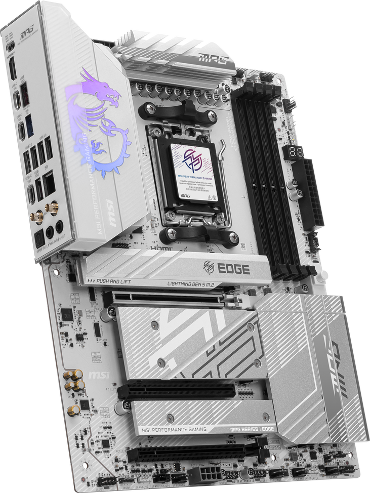 MSI MPG B850 Edge TI WiFi Motherboard, socket AM5, AMD B850, ATX, DDR5 image number 4