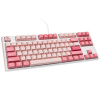 Ducky One 3 Gossamer Pink TKL Gaming Keyboard - MX-Ergo-Clear (US)