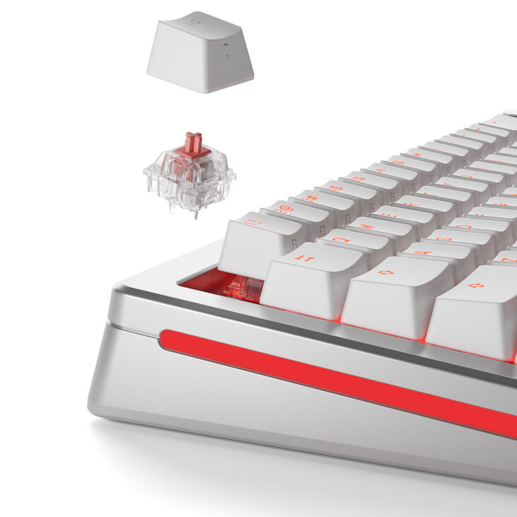 Glorious Fox Ultralight Switches, Mechanical, 5-Pin, Linear, MX Stem, 30g - Lubed, 110 Pieces image number 9