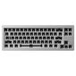 Akko MonsGeek M7 VIA Barebone Gaming-Tastatur, 65%, Hot-Swap-fähig, RGB, ANSI-Layout - silber