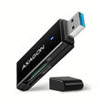 AXAGON CRE-S2N Cardreader USB-A 3.2 Gen 1, SD, microSD - schwarz image number null