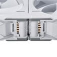 PHANTEKS NV7 - wei&szlig; + D30 PWM Reverse Airflow D-RGB L&uuml;fter, 3er Pack - 120mm image number null