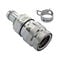 Koolance QDT3 Viton Female Quick Disconnect No-Spill Coupling, Panel Barb for ID 10mm (3/8in)