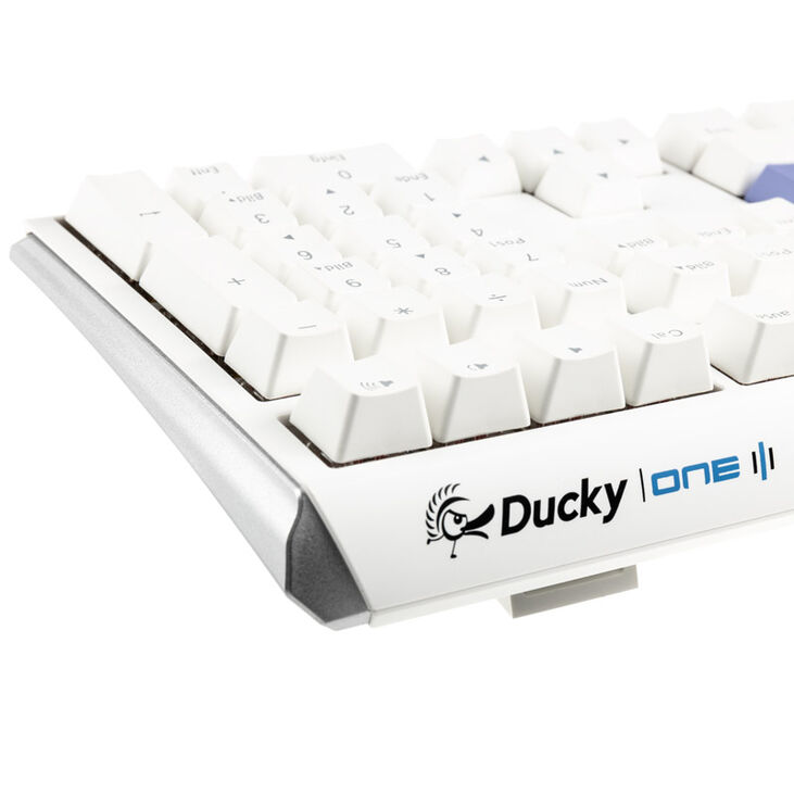 Ducky One 3 Classic Pure White Gaming Tastatur, RGB LED - MX-Blue image number 6