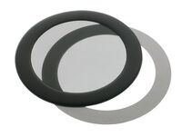 DEMCiflex Staubfilter 80mm, rund - schwarz/schwarz