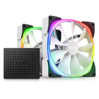 NZXT Aer RGB 2, PWM-Lüfter, 140mm, 2er Pack - weiß