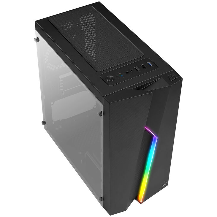 Aerocool Bolt Mini Micro-ATX Case - black image number 1