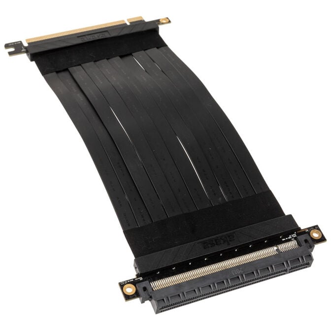 Akasa Riser Black X2, Premium PCIe 3.0 x 16 Riser Kabel, 20cm - schwarz image number 0