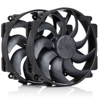 Noctua NF-A14X25r G2 PWM Sx2-PP chromax.black L&uuml;fter, LCP - schwarz, 140mm, 2er-Pack