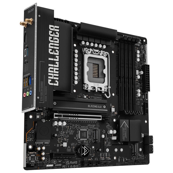 ASROCK B860M Challenger WiFi Motherboard, Socket 1851, Intel B860, mATX, DDR5 image number 1