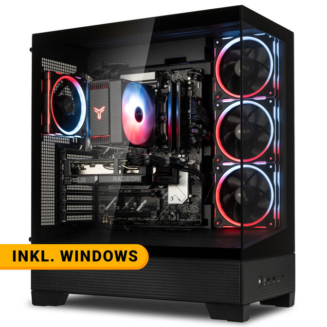 King Mod Systems Powered by ASUS Gaming-PC BattleReady, AMD Ryzen 5 7500F, RX 9060 XT - Fertig-PC mit Windows image number 0