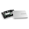 AXAGON RSS-M2SD enclosure for M.2 SATA SSDs up to 2280 - Aluminium, silver image number null