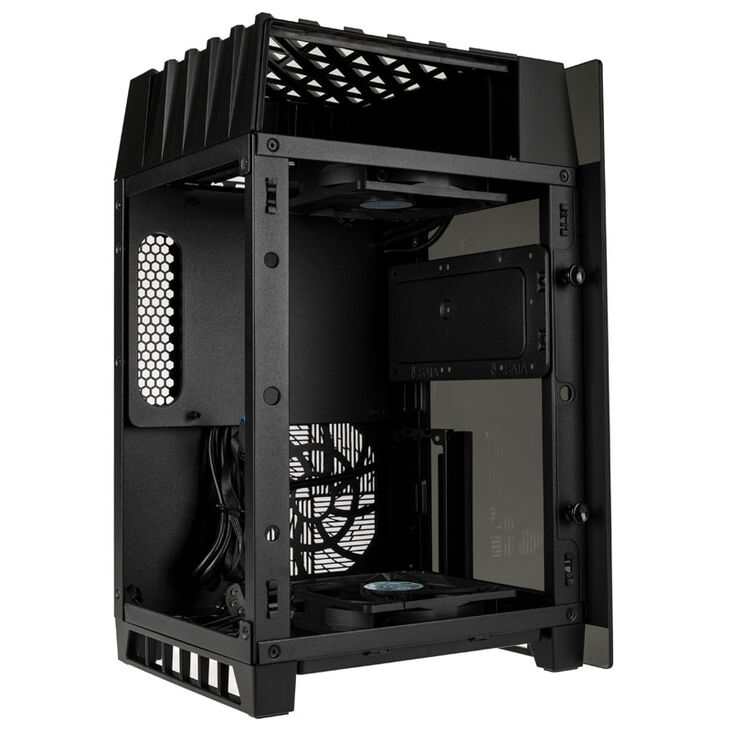 SilverStone SST-LD03B Lucid Mini-ITX Case - black image number 6