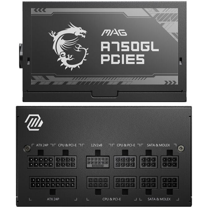 MSI MAG A750GL PCIe5 Netzteil, 80 PLUS Gold, vollmodular, ATX 3.0, PCIe 5.0 - 750 Watt image number 9