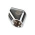 Bitspower Adapter 90 Grad G1/4 Zoll IG auf G1/4 Zoll IG - silber glänzend image number null