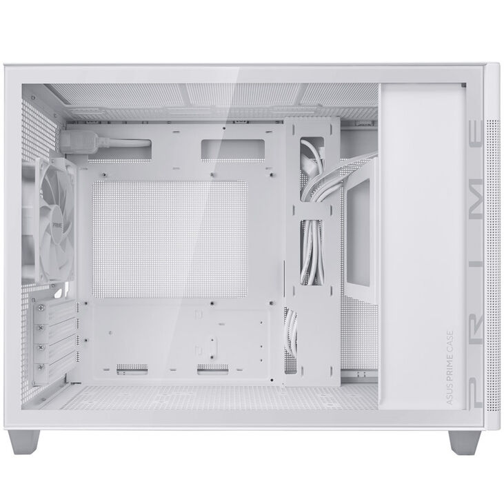ASUS Prime AP201 Micro-ATX case, Tempered Glass - white image number 5