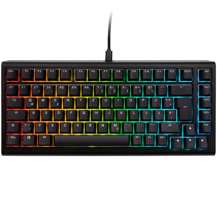 Ducky Tinker 75 Gaming-Tastatur, RGB - MX-Blue (ISO-DE) image number 1