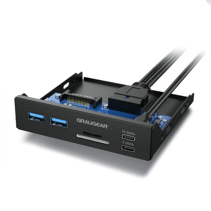 Graugear Multi Frontblende mit USB Hub + Kartenleser image number 0