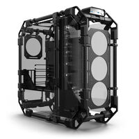 Alphacool Apex Pro Skeleton Case, Mid Tower, ATX, Distro Plate - Carbon/black