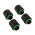 Corsair Hydro X Series XF fitting straight G1/4 inch BSPP to 13/10mm - 4 pack, black image number null