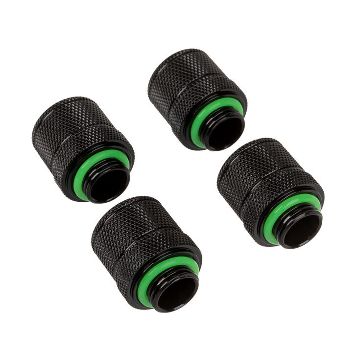 Corsair Hydro X Series XF fitting straight G1/4 inch BSPP to 13/10mm - 4 pack, black image number 1