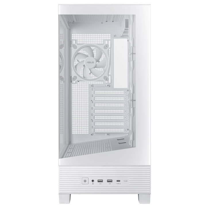 ASUS A31 Plus TG ARGB PC-Gehäuse, Midi-Tower, ATX, Tempered Glass - weiß image number 2