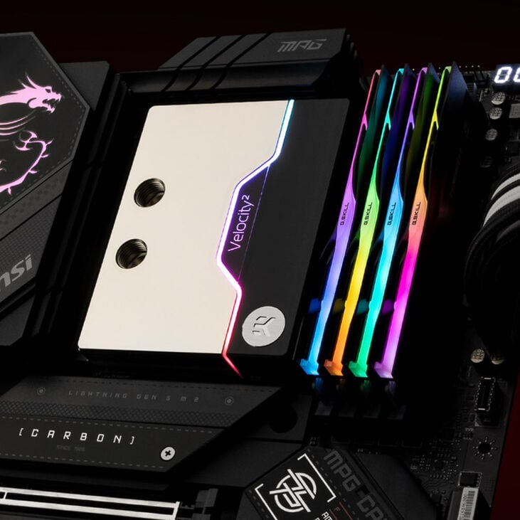 EK Waterblocks EK-Quantum Velocity² D-RGB - AM5, Nickel image number 2
