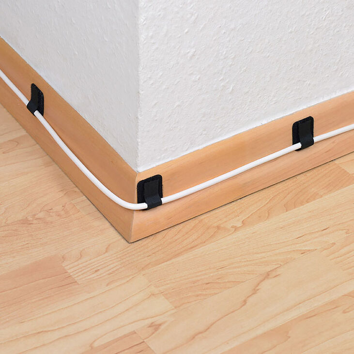 LABEL THE CABLE Wall Klettkabelhalter 10er Set - schwarz image number 7
