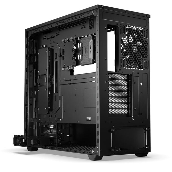 be quiet! Shadow Base 800 FX PC Case, Mid Tower, E-ATX, RGB, Tempered Glass - black image number 2