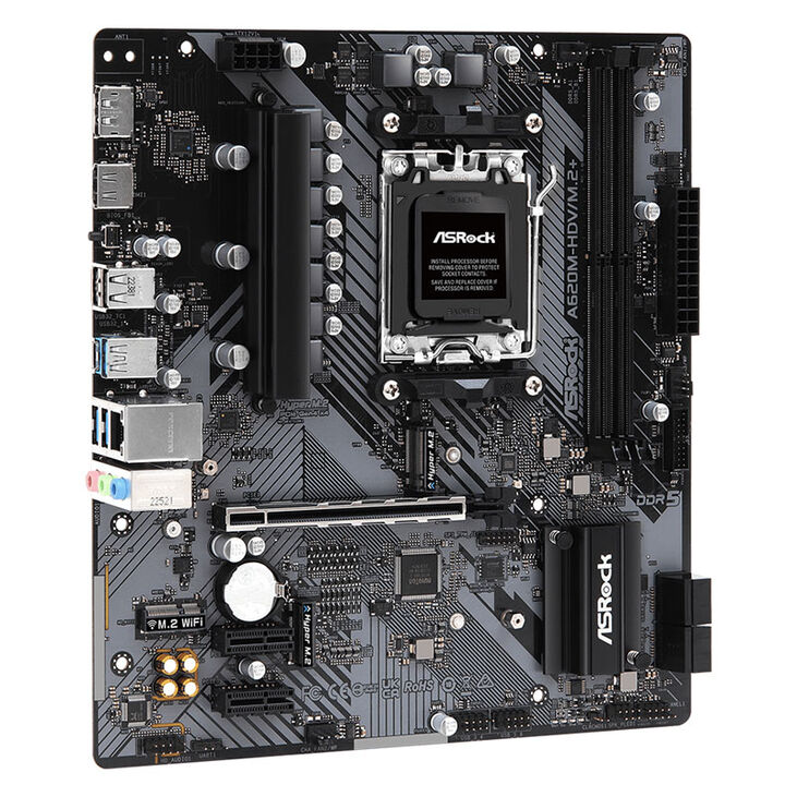 ASRock A620M-HDV/M.2+, AMD A620 Mainboard - Sockel AM5, DDR5 image number 1