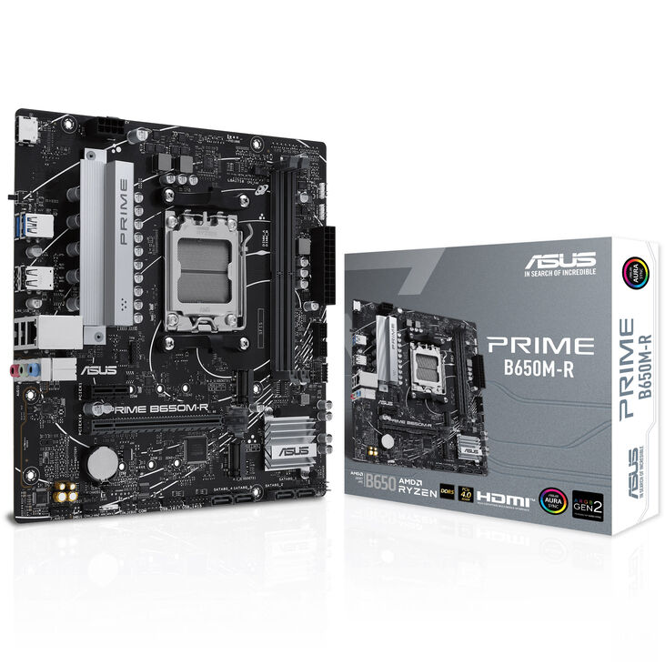 ASUS Prime B650M-R Mainboard, B650-Chipsatz, Sockel AM5, DDR5 image number 0