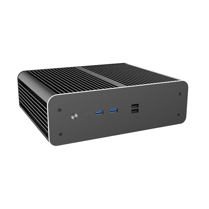 Akasa Euler CMX PC-Geh&auml;use, Mini-Geh&auml;use, Mini-ITX, Fanless - schwarz image number 0