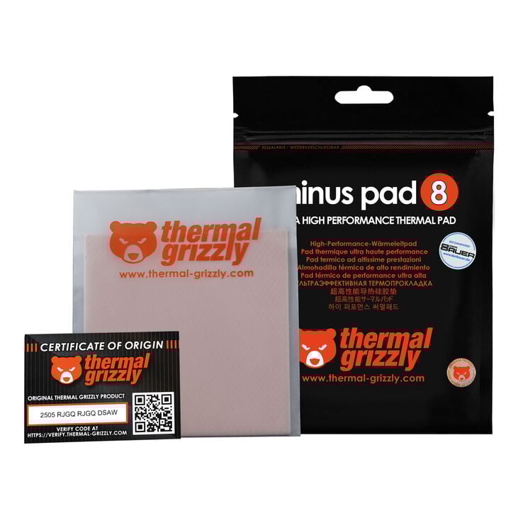 Thermal Grizzly Minus Pad 8 - 100 x 100 x 1.0 mm, 2 pieces image number 8
