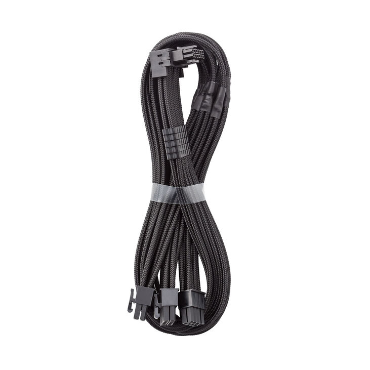 CableMod C-Series Pro Anschlusskabel - Variante A, 90°, 16-Pin zu 3x 8-Pin PCIe, schwarz image number 0