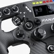 Fanatec Clubsport Formula V3 Lenkrad, 2,7&rdquo;-Zoll-OLED-Display, RGB, 290mm - schwarz image number null
