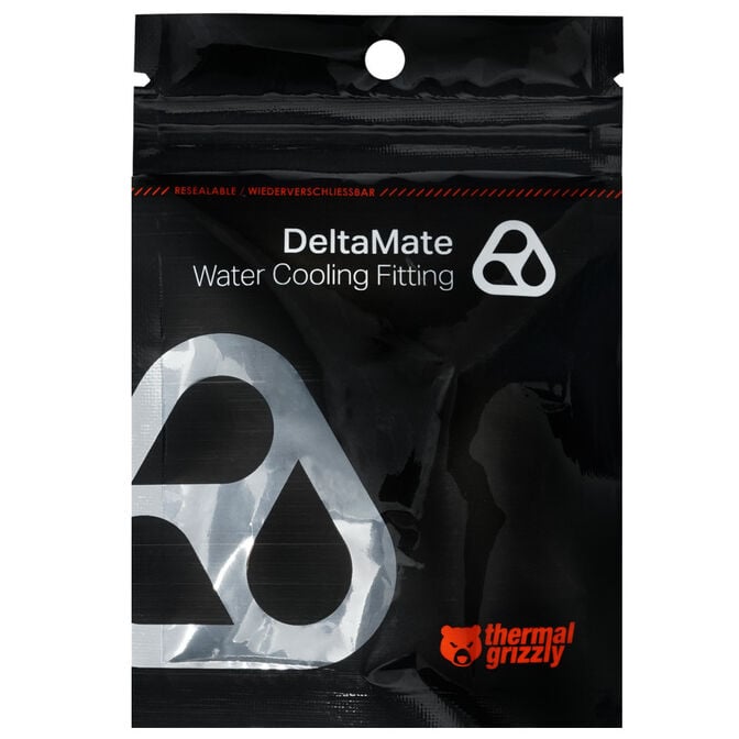 Thermal Grizzly DeltaMate Quick Disconnect Female - M, Matt Nickel image number 2