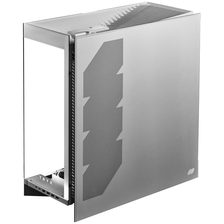 TRYX LUCA L70 PC Case, Mid-Tower, E-ATX, Tempered Glass – White image number 2