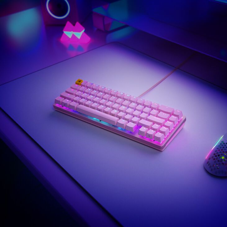Glorious GMMK 2 Compact Tastatur - Fox Switches, ISO(UK)-Layout, pink image number 8