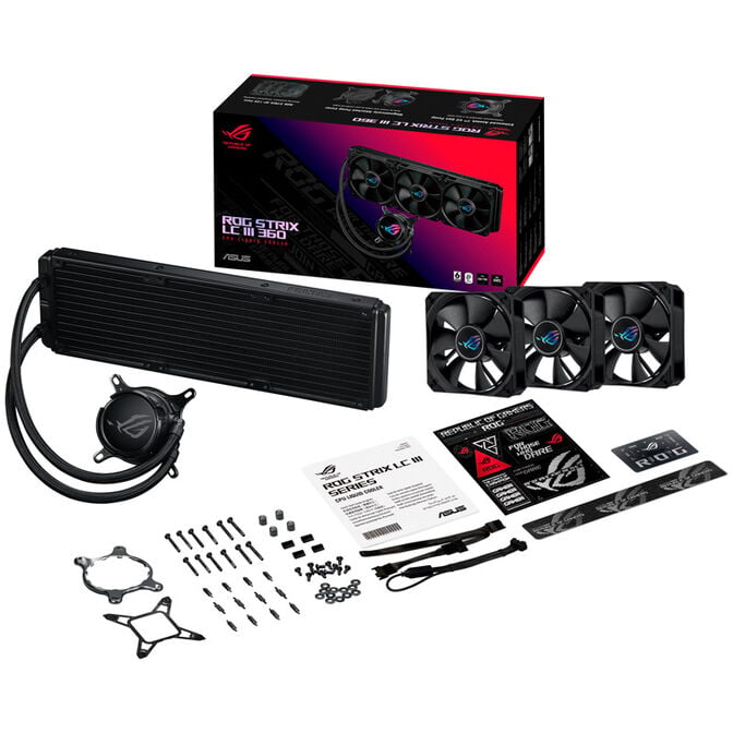 ASUS ROG STRIX LC III 360 AiO Wasserk&uuml;hlung - schwarz image number 8