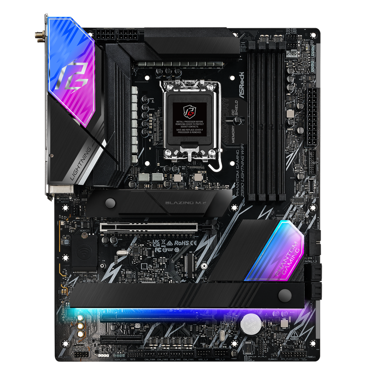 ASRock Z890 Lightning WiFi Mainboard, Sockel LGA 1851, Intel Z890, ATX, DDR5 image number 4