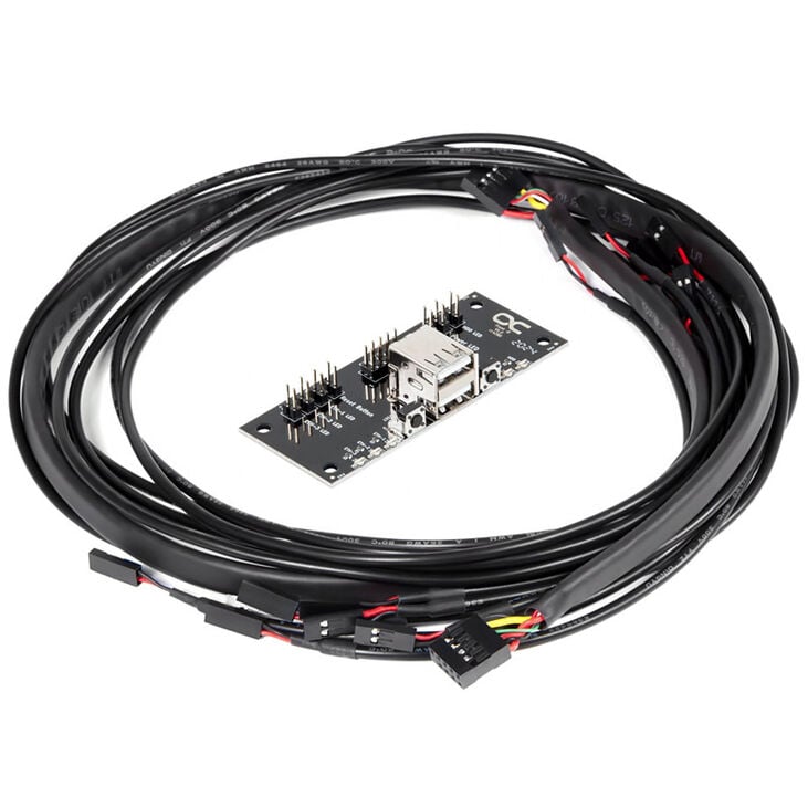 Alphacool Front I/O-Panel mit USB 2.0 und Kabelsatz für Servergehäuse image number 1
