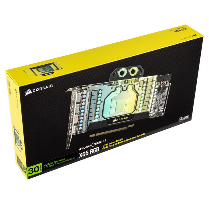 Corsair Hydro X Series XG5 RGB 3090 Ti FE GPU water block - Acrylic + Nickel image number 4