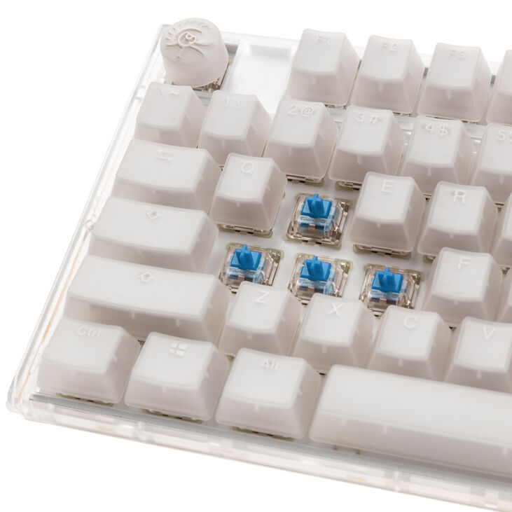 Ducky One 3 Aura White TKL Gaming Tastatur, RGB LED - MX-Blue (US) image number 4