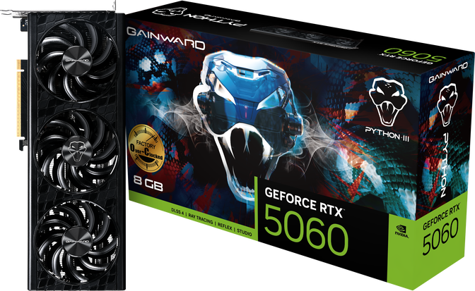 Gainward GeForce RTX 5060 Python III OC, 8192 MB GDDR7 image number 0